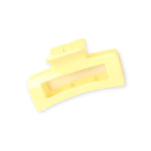 Picture of RECTANGULAR CLAMP 8.5CM PASTEL YELLOW